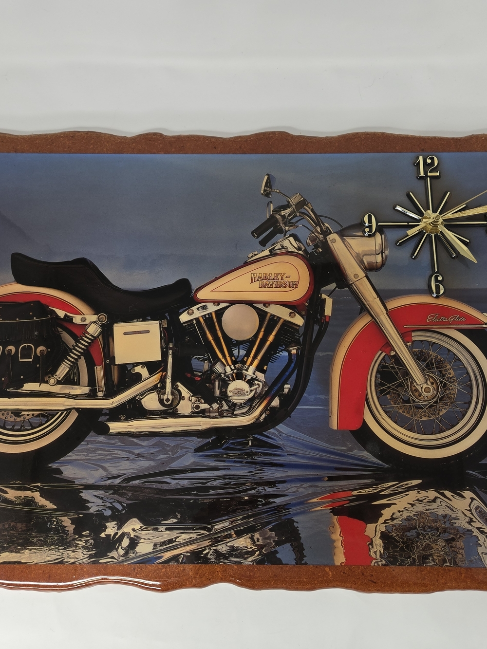 Harley-Davidson Electra Guide Wall Clock Plaque